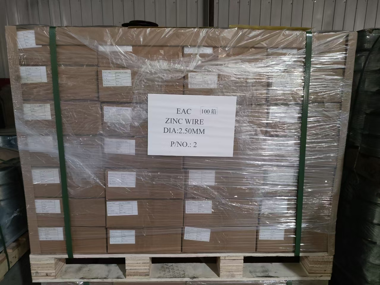Zinc wire pallet